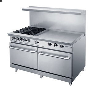 Meilleures solutions de cuisine : équipement de cuisine combiné, cuisinières à 2 brûleurs avec four de boulangerie, cuisinière à gaz en acier inoxydable avec plaque de cuisson - Product Image 4