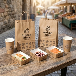 Caja de Empaque para Alimentos al por Mayor, Personalizada, Impresa, de Alta Calidad, Ecológica, para Hamburguesas, Pollo, Papas Fritas, Postres, Servicio de Alimentos y Entrega a Domicilio - Product Image 1