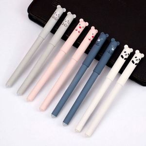 Foreign Trade Hot Sale Special No-Word Little Bear Plastic <b>Erasable</b> Neutral <b>Pen</b> Thermal Sensitive Easy Rubbing Cartoon Factory - Product Image 1