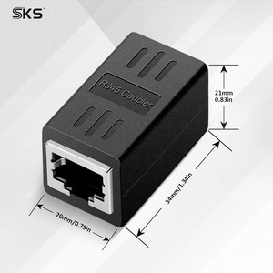 Coupleur Ethernet RJ45 blindé Femelle-Femelle pour conversion Cat5 Cat8, connecteur 8P8C, prise en charge Gigabit POE, compatible imprimante et iOS - Product Image 2