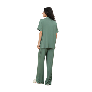 <span class=keywords><strong>Pigiama</strong></span> da donna Fung 8006 all'ingrosso, in modal, semplice, con top a <span class=keywords><strong>maniche</strong></span> <span class=keywords><strong>corte</strong></span>, <span class=keywords><strong>pantaloni</strong></span> <span class=keywords><strong>lunghi</strong></span> e slip, per il tempo libero - Product Image 5