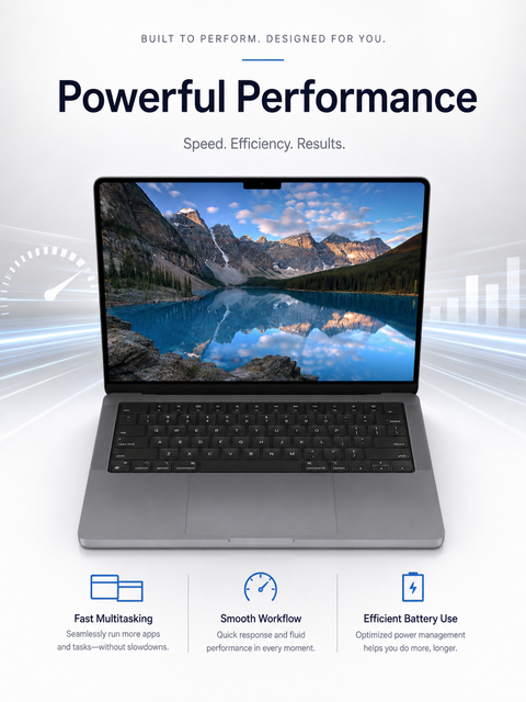 2024 M-a-c M4 Pro 14-inch Laptop (M4 Pro Chip 24GB RAM 512GB SSD) 120Hz 11-Hour Battery English Keyboard US Plug for Office