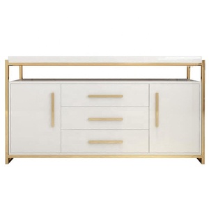 Bán Buôn Trắng/Đen Sang Trọng Tối Giản Gỗ Tự Chọn <span class=keywords><strong>Sideboard</strong></span> Với Cửa Kính Đa Chức Năng Hiện Đại Đồ Nội Thất Phòng Khách - Product Image 6