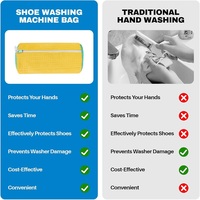 Kit de nettoyage anti-taches pour lave-linge et sèche-linge CF Chenille, sac de lavage réutilisable et lavable pour chaussures, sac à linge magique pour chaussures