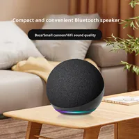 Mini Altavoz Bluetooth de Tela, Inalámbrico, con Ranura para Tarjeta TF, Bajos Potentes, Portátil, para Escritorio, Exterior, Regalo, Caja de Audio Pequeña