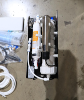 Système d'osmose inverse commercial professionnel 800 GPD, dessalement à 99,7 %, filtre à changement rapide en 3 secondes, purificateur à haut débit avec UV