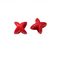Perles à perforations en forme de croix à grands trous pour peinture, sacs en acrylique, matériaux pour chaussures, accessoires, chaînes de téléphone portable, DIY
