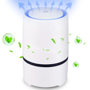 Purificateur d'air compact alimenté par USB avec filtre HEPA haute efficacité, filtre à charbon actif, <span class=keywords><strong>ioniseur</strong></span> et tampon à huiles essentielles - Product Image 1
