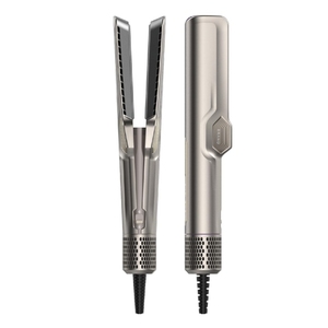 Plancha plana de cerámica iónica 2 en 1 más vendida, alisador de pelo húmedo y seco de flujo de aire 360 con peine de peinado, fuente eléctrica - Product Image 2