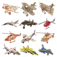 Kit de Modélisme d'Avion en Bois DIY, Puzzle 3D Éducatif pour Enfants, Conception Personnalisée, Artisanat d'Apprentissage