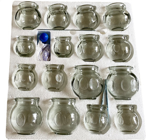 Obat cina Set terapi bekam kaca, alat pijat terapi bekam 16 buah Set terapi bekam kaca - Product Image 1