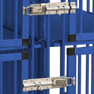 फोल्डिंग कुत्ते पिंजरे 4 पहियों आउटडोर चल पालतू जानवर तह कुत्ते पिंजरे एल्यूमीनियम पोर्टेबल निर्माता अनुकूलन तह ट्रॉली - Product Image 6