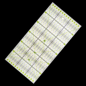 Règle de couture en patchwork, modèle creux bicolore de forme spéciale, sculptée en usine, longue et carrée - Product Image 5