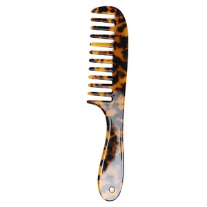 Pettine semplice in acetato di cellulosa pettine <span class=keywords><strong>a</strong></span> <span class=keywords><strong>denti</strong></span> <span class=keywords><strong>larghi</strong></span> 20cm pettine da donna con manico lungo per la casa - Product Image 6