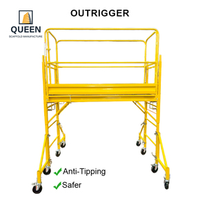 LINYI QUEEN 6ft Mobiles Hochfestes Korrosionsbeständiges Stahlgerüst Modernes Design Arbeitsplattform 450KG Tragfähigkeit - Product Image 6