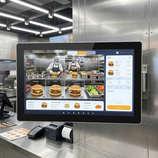 WUXIN 10.1 Inch Kitchen Display System KDS Android Tablet for Order Tracking Inventory Management and Kitchen Management System