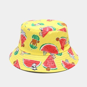 Sombrero de pescador de verano para mujer al por mayor, <span class=keywords><strong>gorra</strong></span> de terciopelo reversible con logotipo personalizado y protector solar, estampado completo para ciclismo - Product Image 5