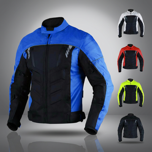Veste de moto pour homme à manches longues, colorée, coupe-vent, pour toutes les saisons, vêtements d'extérieur - Product Image 1