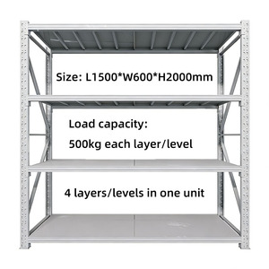 Light-Duty Commercial Steel Shelving Racks Pallet <strong>Racking</strong> <strong>Storage</strong> Racks Adjustable Back Boltless 4-Layer Electrostatic Powder - Product Image 1