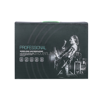 Système de micro sans fil double portatif LG-780DSP 2 canaux avec rétroaction et écho, UHF 600-690 MHz, véritable diversité, pour scène, église, conférence