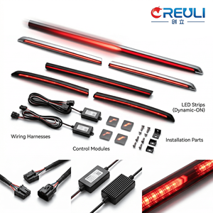 Feux arrière à LED pour <span class=keywords><strong>Audi</strong></span> <span class=keywords><strong>Q7</strong></span> PA 2019-2023, clignotants dynamiques séquentiels fumés Plug & Play IP67 homologués DOT E-Mark - Product Image 6