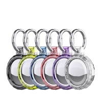 Étui de protection transparent lavable pour AirTag avec boucle, pour localisateur de chiens et chats