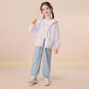 Vestes légères de protection solaire pour garçons et filles, manteaux à capuche pour enfants en bas âge, vêtements d'extérieur respirants pour enfants - Product Image 3