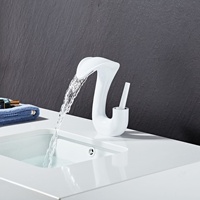 Robinet de lavabo haut de gamme en cuivre avec finition effet peau de serpent, design moderne et minimaliste en céramique, à poser sur le comptoir, monotrou, pour salle de bain, eau froide et chaude