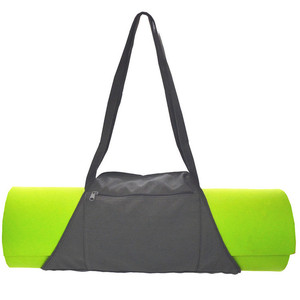 Sac de rangement pour tapis de yoga en toile avec fermeture éclair, résistant à l'eau, gris, violet, kaki - Product Image 1