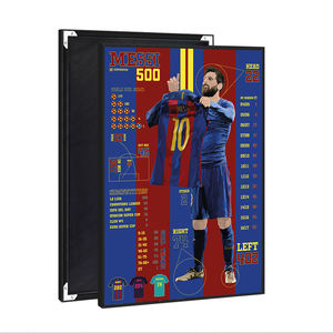 Impresión en Lienzo Brillante con Marco <span class=keywords><strong>de</strong></span> Aluminio al por Mayor, Pintura Decorativa <span class=keywords><strong>de</strong></span> Pared <span class=keywords><strong>de</strong></span> <span class=keywords><strong>Messi</strong></span>, Póster <span class=keywords><strong>de</strong></span> Porcelana Cristalina, <span class=keywords><strong>Cuadro</strong></span> <span class=keywords><strong>Decorativo</strong></span> <span class=keywords><strong>de</strong></span> Pared <span class=keywords><strong>de</strong></span> Jugador <span class=keywords><strong>de</strong></span> Fútbol - Product Image 1