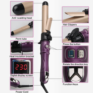 Rizador de Pelo Inteligente con Temporizador, Apagado Automático, Ajustes Ajustables, Temperatura Variable para Cabello Fino, Grueso y Rizado - Product Image 2