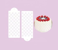 2 pochoirs de décoration de gâteaux, modèles floraux pour pulvérisation, outils de décoration pour desserts, biscuits et fondants