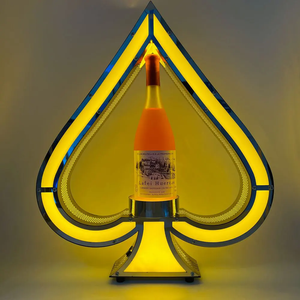 Bar hộp đêm thép không gỉ ACE của spades VIP chai dịch vụ glorifier LED hiển thị chai đứng LED Whisky chai thuyết trình - Product Image 2