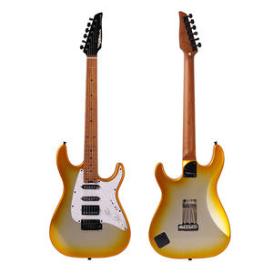 Chitarra Elettrica MOLLO MST-60YL con Pickup H-H, Manico in Acero Canadese, Tastiera in Acero, Corpo in Pioppo, Corde D'Addario EXL110 - Product Image 1