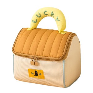 Bolsa de maquillaje con forma de casa para mujer, estuche de almacenamiento de artículos de tocador de gran capacidad para viaje, organizador de cosméticos portátil con diseño de la suerte - Product Image 5