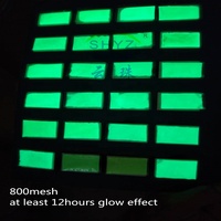 Peinture phosphorescente qui brille dans le noir, pigment de couleur phosphorescent pour la poudre d'art des ongles et l'encre céramique pour des designs créatifs