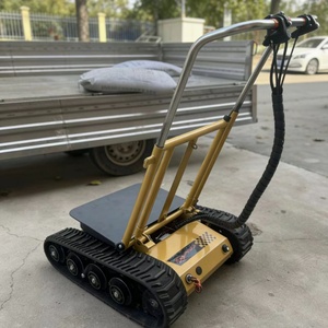 Carrello Cingolato Elettrico Pieghevole <span class=keywords><strong>per</strong></span> Trasporto e Stoccaggio con Batteria al Litio, Dispositivo <span class=keywords><strong>per</strong></span> Scalate Domestiche e su Piattaforma, Capacità 300kg in Acciaio - Product Image 1
