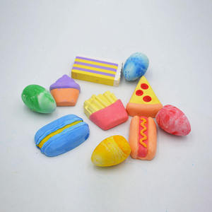 Lot de 3 craies de trottoir en forme de nourriture (pizza, frites, hot-dog) pour extérieur, vente en gros, lavables et sans poussière - Product Image 5