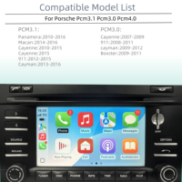 La pantalla táctil original del coche actualización en línea carplay/Android AUTO/Reverse/USB/YouTube y otras funciones para Porsche PCM3.1