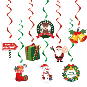 Décorations <span class=keywords><strong>de</strong></span> fête <span class=keywords><strong>de</strong></span> Noël, bonhommes <span class=keywords><strong>de</strong></span> neige, Père Noël, bannières, ballons, spirales, fournitures <span class=keywords><strong>de</strong></span> fête pour la décoration intérieure - Product Image 5