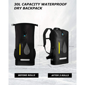 Muestra Gratuita de Bolsa Impermeable - Mochila de 36-56L - Acceso Rápido y Fácil para Proteger Dispositivos - Protege Datos y Dispositivos de la Hackeo - Product Image 6