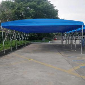 Tienda de campaña con sombreado de tela de PVC personalizada, Tienda Móvil de empuje con ruedas y dispositivos de fijación, venta al por mayor - Product Image 2