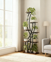 Présentoirs en gros pour fleurs artificielles en fer, étagères multicouches pour mariages, maisons, jardins, balcon, supports pour pots de fleurs