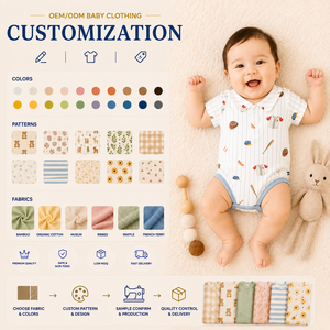 Mameluco de Algodón 100% para Bebé Recién Nacido |   Body para Bebé OEM |   Ropa de Bebé Personalizada |   Fabricante Certificado por OEKO-TEX |   Algodón Orgánico - Product Image 6