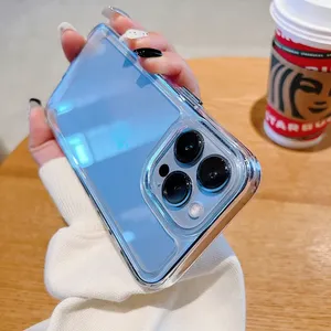 เคสโทรศัพท์มือถือแบบใสกันกระแทกสไตล์อินเทรนด์จาก Touchhealthy สำหรับซีรีส์ 11-15  วัสดุอะคริลิกแข็ง มี 4 สี - Product Image 6