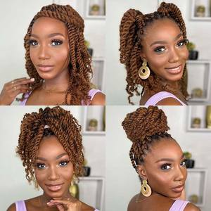 Hermana loc extensión cabello humano <span class=keywords><strong>Afro</strong></span> <span class=keywords><strong>Kinky</strong></span> extensiones de cabello rizado a granel humano francés rizos trenzas extensiones de cabello onda del cuerpo - Product Image 5