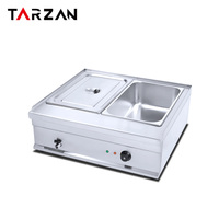 Gewerbliche Bain Marie aus Edelstahl in Lebensmittelqualität, Elektrischer Speisenwärmer für Buffet, Catering und Restaurants