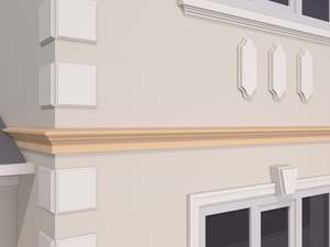 Décoration murale contemporaine en mousse EPS pour villa et hôtel, ligne de membre, ligne de taille, corniche, cache-fenêtre, support de poutre, durable - Product Image 3