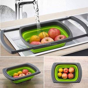 Passoire de cuisine pliable à poser sur l'évier avec poignées extensibles - Product Image 2
