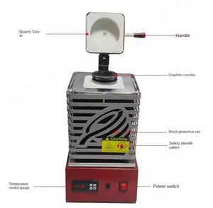 Horno de arco de malla dorada pequeño para fundir cobre, hierro y joyería con componente de motor, 220V/110V, 1 año de garantía - Product Image 5